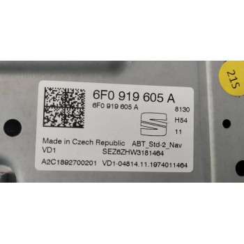 Recambio de pantalla multifuncion para seat arona fr referencia OEM IAM 6F0919605A  