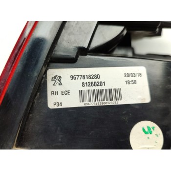 Recambio de piloto trasero derecho interior para peugeot 308 active referencia OEM IAM 9677818280  