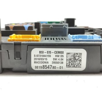Recambio de caja reles / fusibles para peugeot 3008 gt referencia OEM IAM 9819854780  