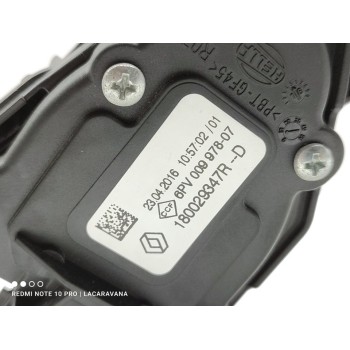 Recambio de pedal acelerador para renault clio iv authentique referencia OEM IAM 180029347R  