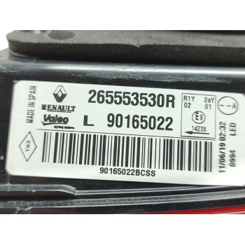 Recambio de piloto trasero izquierdo interior para renault kadjar limited referencia OEM IAM 265553530R  