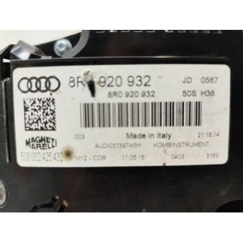 Recambio de cuadro instrumentos para audi q5 (8r) 2.0 tdi quattro (140kw) referencia OEM IAM 8R0920932  