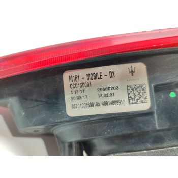 Recambio de piloto trasero derecho interior para maserati levante diesel referencia OEM IAM 20680203  