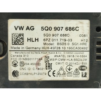 Recambio de modulo electronico para seat arona fr referencia OEM IAM 5Q0907686C  