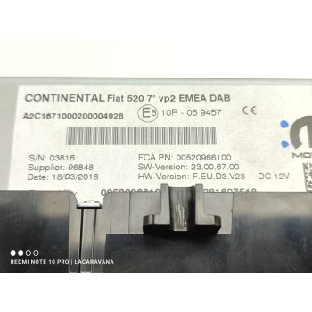 Recambio de pantalla multifuncion para jeep renegade limited fwd referencia OEM IAM 52096610  