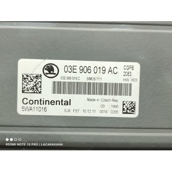 Recambio de centralita motor uce para skoda fabia (5j2 ) active referencia OEM IAM 03E906019AC  