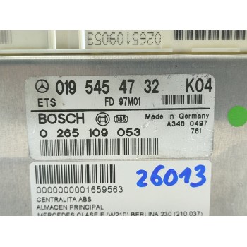 Recambio de centralita abs para mercedes-benz clase e (w210) berlina 230 (210.037) referencia OEM IAM 0195454732  