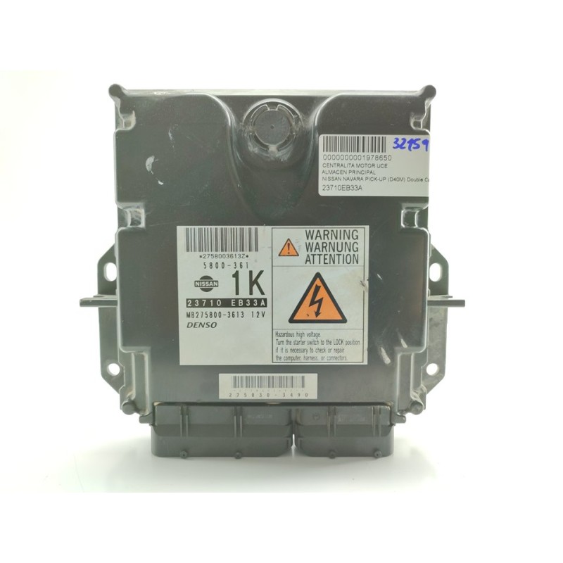 Recambio de centralita motor uce para nissan navara pick-up (d40m) double cab se 4x4 referencia OEM IAM 23710EB33A  