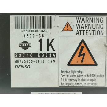 Recambio de centralita motor uce para nissan navara pick-up (d40m) double cab se 4x4 referencia OEM IAM 23710EB33A  