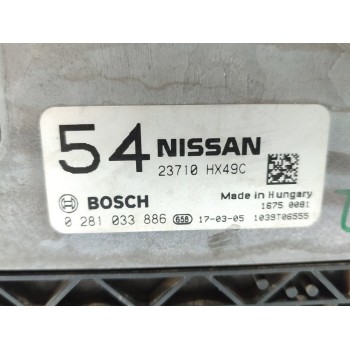 Recambio de centralita motor uce para nissan qashqai (j11) 360 referencia OEM IAM 0281033886  