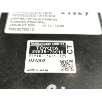 Recambio de modulo electronico para lexus ct 200h referencia OEM IAM 8953576010  
