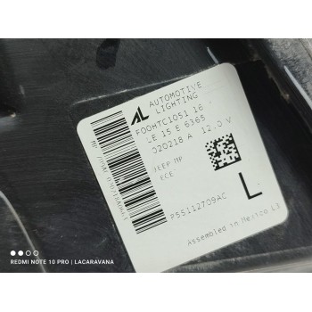 Recambio de faro izquierdo para jeep compass ii longitude 4x2 referencia OEM IAM 55112709AC  