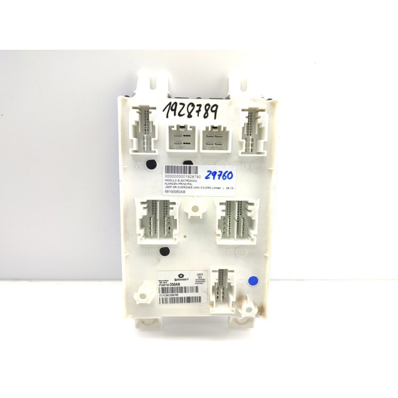 Recambio de modulo electronico para jeep gr.cherokee (wk) 3.0 crd limited referencia OEM IAM 68193350AB  