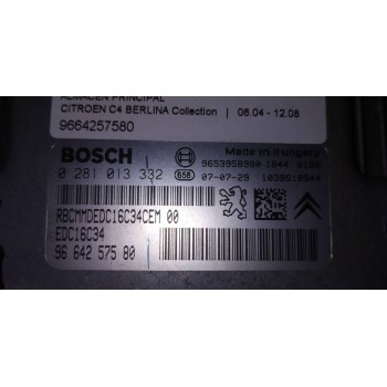 Recambio de centralita motor uce para citroën c4 berlina collection referencia OEM IAM 9664257580  