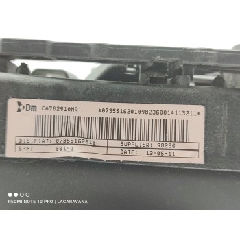 Recambio de airbag delantero izquierdo para fiat punto (evo) (199) dynamic referencia OEM IAM 07355162010  