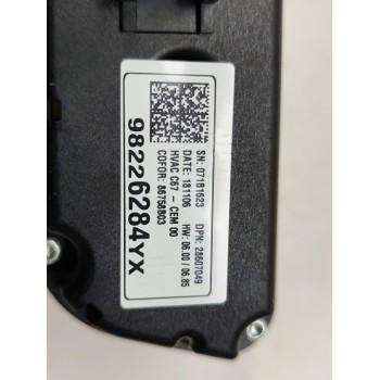 Recambio de mando climatizador para opel crossland x edition referencia OEM IAM 98226284YX  