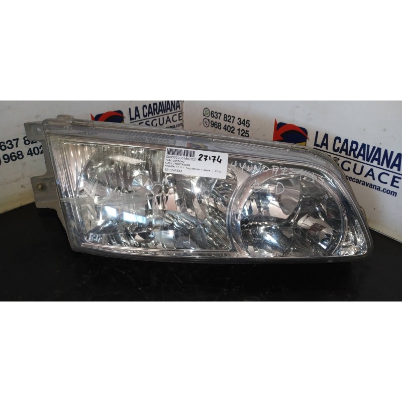 Recambio de faro derecho para hyundai h 1 h 1 furg.caja cerr.c. puerta referencia OEM IAM 921024A5XX  