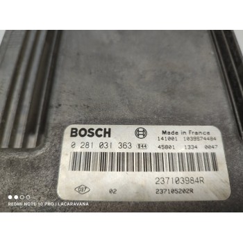 Recambio de centralita motor uce para renault trafic furgón l1h1 2,9t referencia OEM IAM 0281031363  