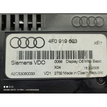 Recambio de pantalla multifuncion para audi a6 berlina (4f2) 2.0 tdi referencia OEM IAM 4F0919603  