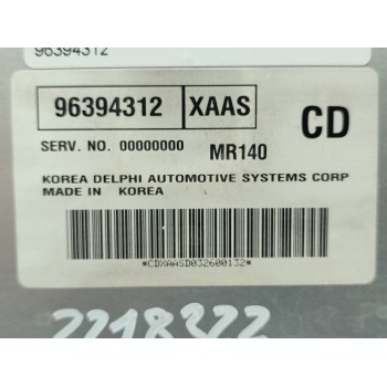 Recambio de centralita motor uce para chevrolet kalos 1.4 se referencia OEM IAM 96394312  