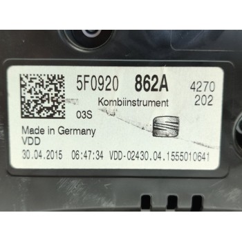 Recambio de cuadro instrumentos para seat leon (5f1) style referencia OEM IAM 5F0920862A  