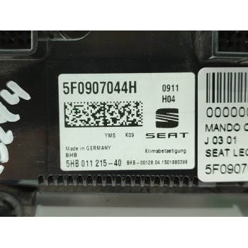 Recambio de mando climatizador para seat leon (5f1) style referencia OEM IAM 5F0907044H  