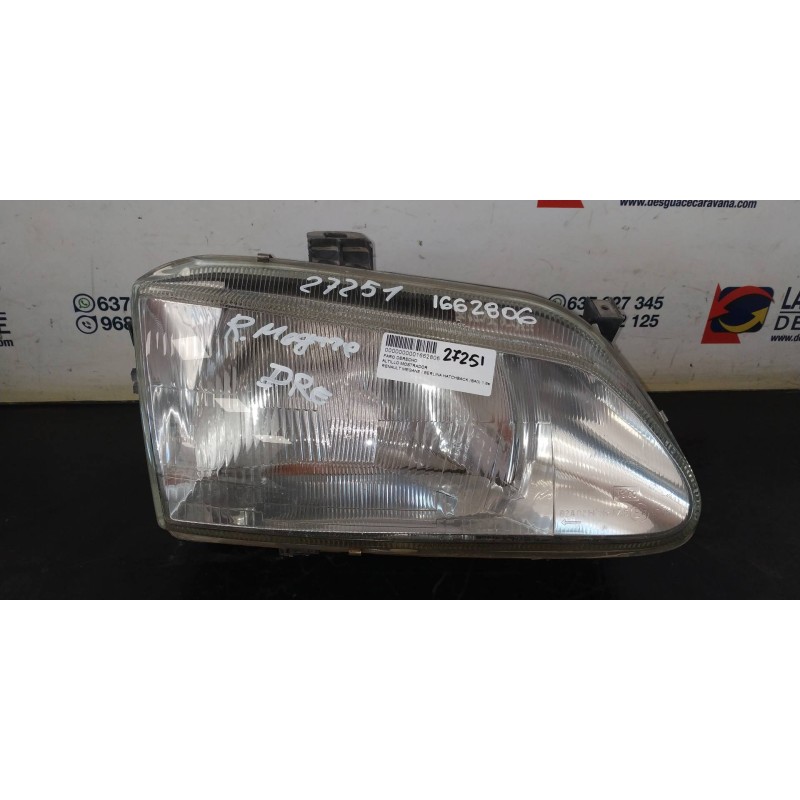 Recambio de faro derecho para renault megane i berlina hatchback (ba0) 1.6e europa referencia OEM IAM   