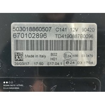 Recambio de cuadro instrumentos para maserati levante diesel referencia OEM IAM 670102896  