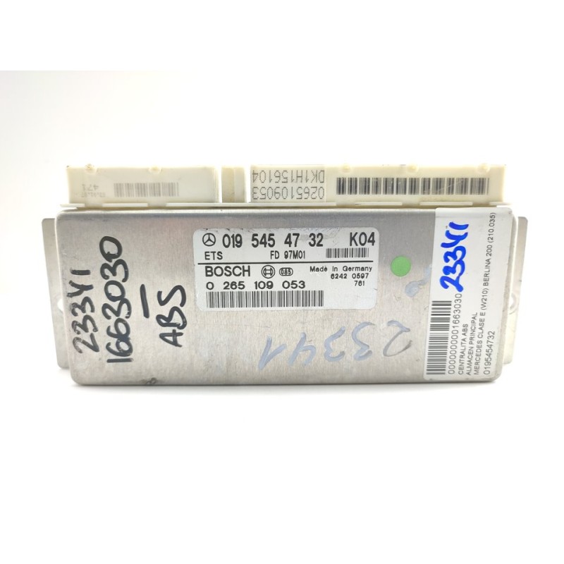 Recambio de centralita abs para mercedes-benz clase e (w210) berlina 200 (210.035) referencia OEM IAM 0195454732  