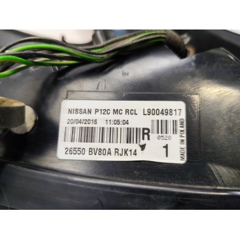Recambio de piloto trasero derecho para nissan juke (f15) acenta referencia OEM IAM 26550BV80A  