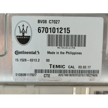 Recambio de modulo electronico para maserati levante diesel referencia OEM IAM 670101215  