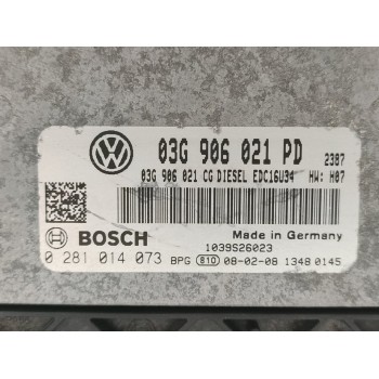 Recambio de centralita motor uce para volkswagen caddy ka/kb (2k) furg. referencia OEM IAM 0281014073  