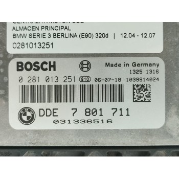 Recambio de centralita motor uce para bmw serie 3 berlina (e90) 320d referencia OEM IAM 0281013251  