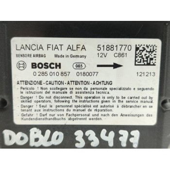 Recambio de kit airbag para fiat doblo active referencia OEM IAM 34121858A  