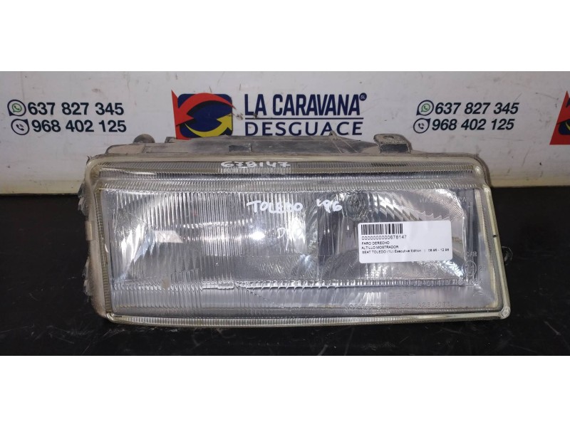 Recambio de faro derecho para seat toledo (1l) executive edition referencia OEM IAM   