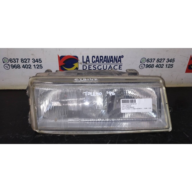 Recambio de faro derecho para seat toledo (1l) executive edition referencia OEM IAM   