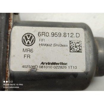 Recambio de motor elevalunas trasero derecho para volkswagen amarok (2hb) basis doublecab referencia OEM IAM 6R0959812D  