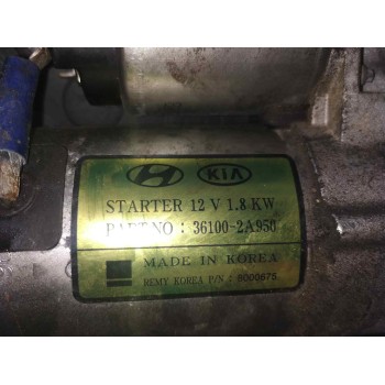Recambio de motor arranque para kia carens ( ) basic referencia OEM IAM 361002A950  