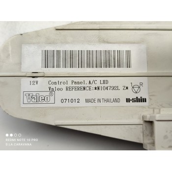 Recambio de mando calefaccion / aire acondicionado para nissan micra (k12e) acenta referencia OEM IAM 27510BC71B  