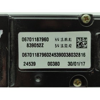 Recambio de mando climatizador para maserati levante diesel referencia OEM IAM 06701187960  