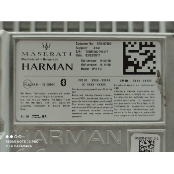 Recambio de sistema navegacion gps para maserati levante diesel referencia OEM IAM 670102580  
