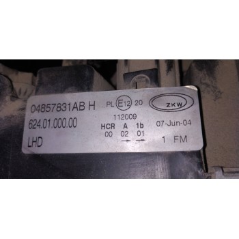 Recambio de faro izquierdo para chrysler voyager (rg) 2.5 crd executive referencia OEM IAM 04857831AB  
