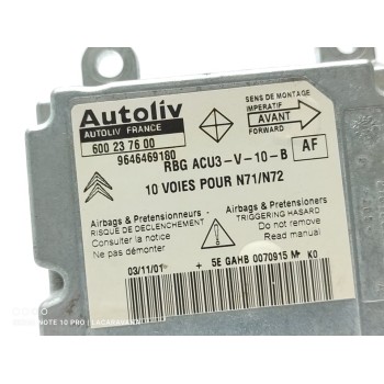 Recambio de centralita airbag para citroën xsara berlina 2.0 hdi sx (66kw) referencia OEM IAM 9646469180  
