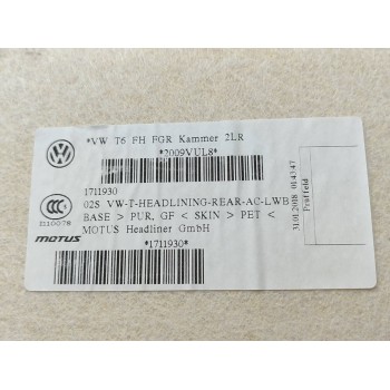 Recambio de techo interior para volkswagen t6.1 caravelle (sh) 2.0 tdi referencia OEM IAM 7E3867499BE  