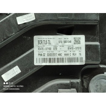 Recambio de elevalunas trasero izquierdo para hyundai tucson 25 aniversario 4x2 referencia OEM IAM 83480D7100  