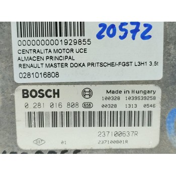 Recambio de centralita motor uce para renault master doka pritsche/-fgst l3h1 3,5t referencia OEM IAM 0281016808  