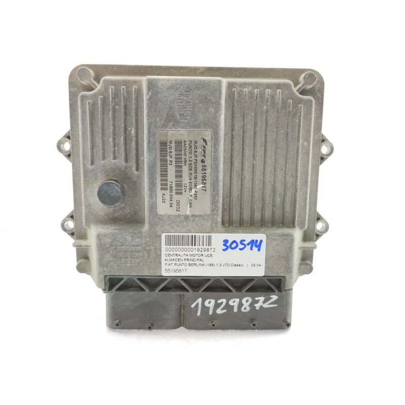 Recambio de centralita motor uce para fiat punto berlina (188) 1.3 jtd classic referencia OEM IAM 55195817  