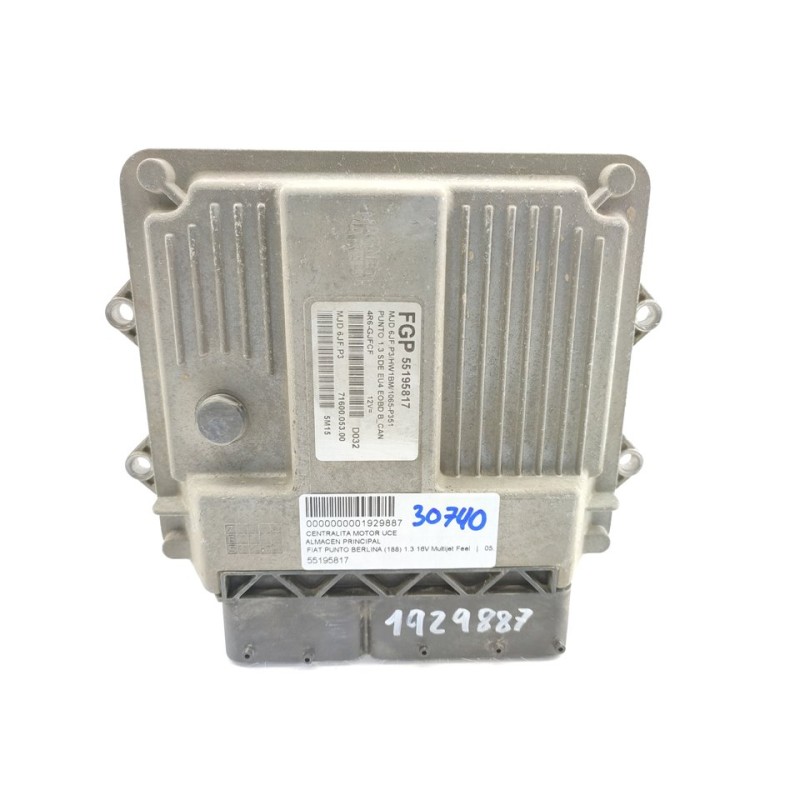 Recambio de centralita motor uce para fiat punto berlina (188) 1.3 16v multijet feel referencia OEM IAM 55195817  