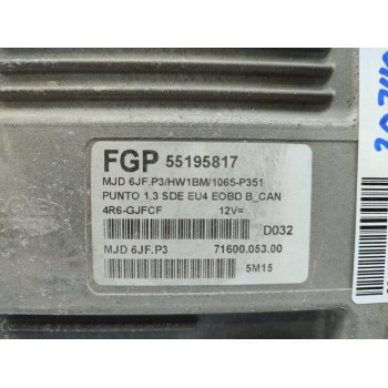 Recambio de centralita motor uce para fiat punto berlina (188) 1.3 16v multijet feel referencia OEM IAM 55195817  