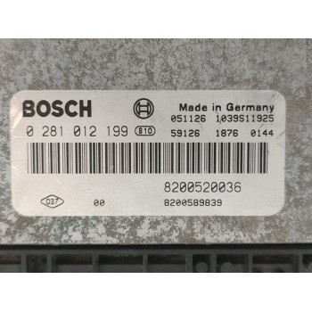 Recambio de centralita motor uce para renault laguna ii (bg0) initiale referencia OEM IAM 0281012199  